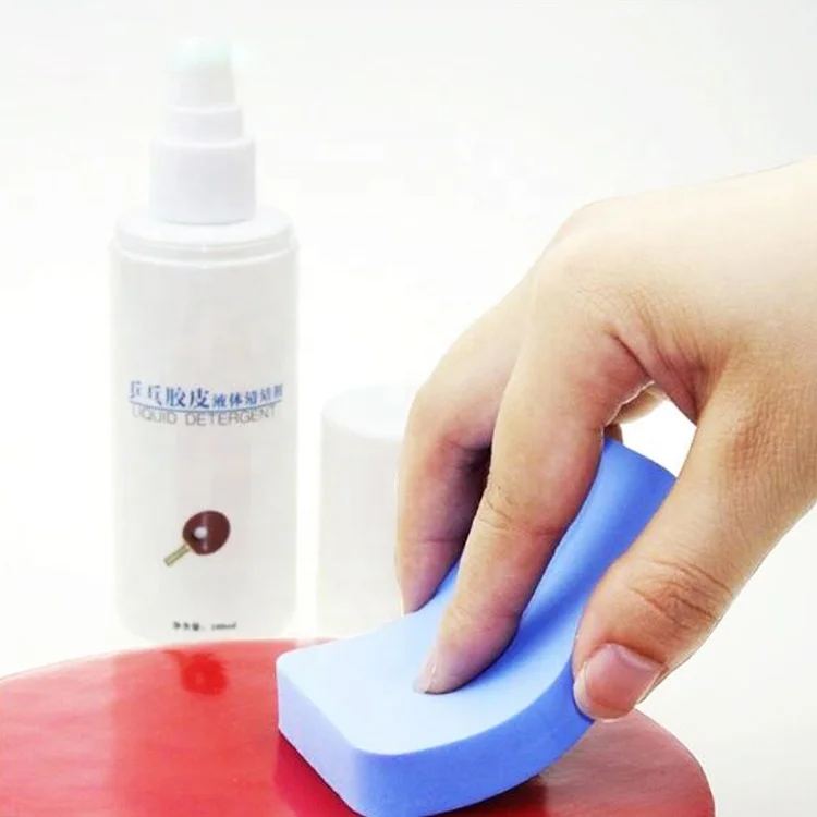 Factory wholesale ping-pong rubber cleaner sponge PVA table tennis cleaning wipes pingpong sponge brush