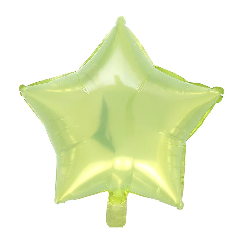 18 Inch Jelly Color Five-pointed Star Aluminum Film Balloon Crystal Aluminum Foil Birthday Party Decoration