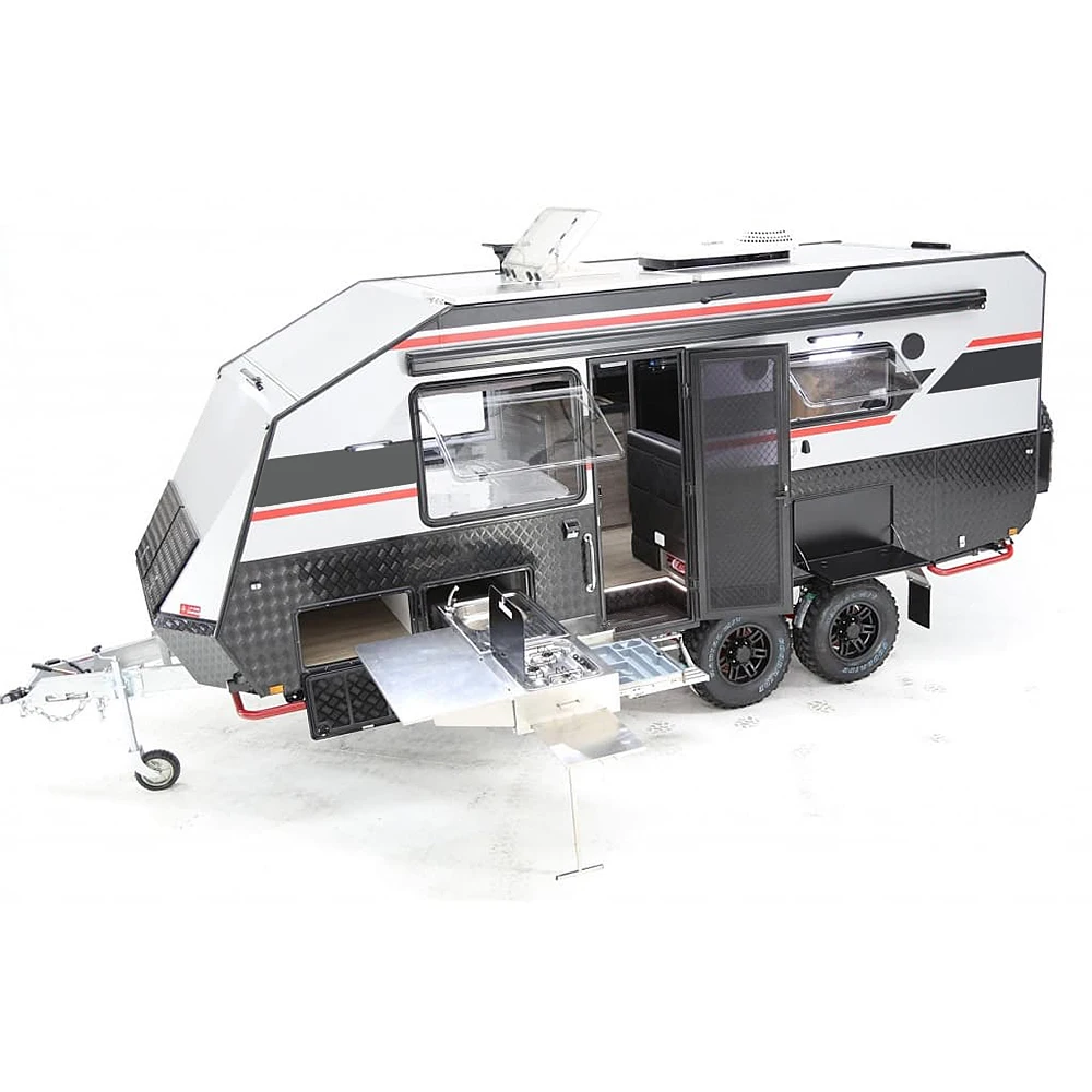 Electric Brake Travel Trailers popup caravan teardrop caravan trailer aluminum with fridge