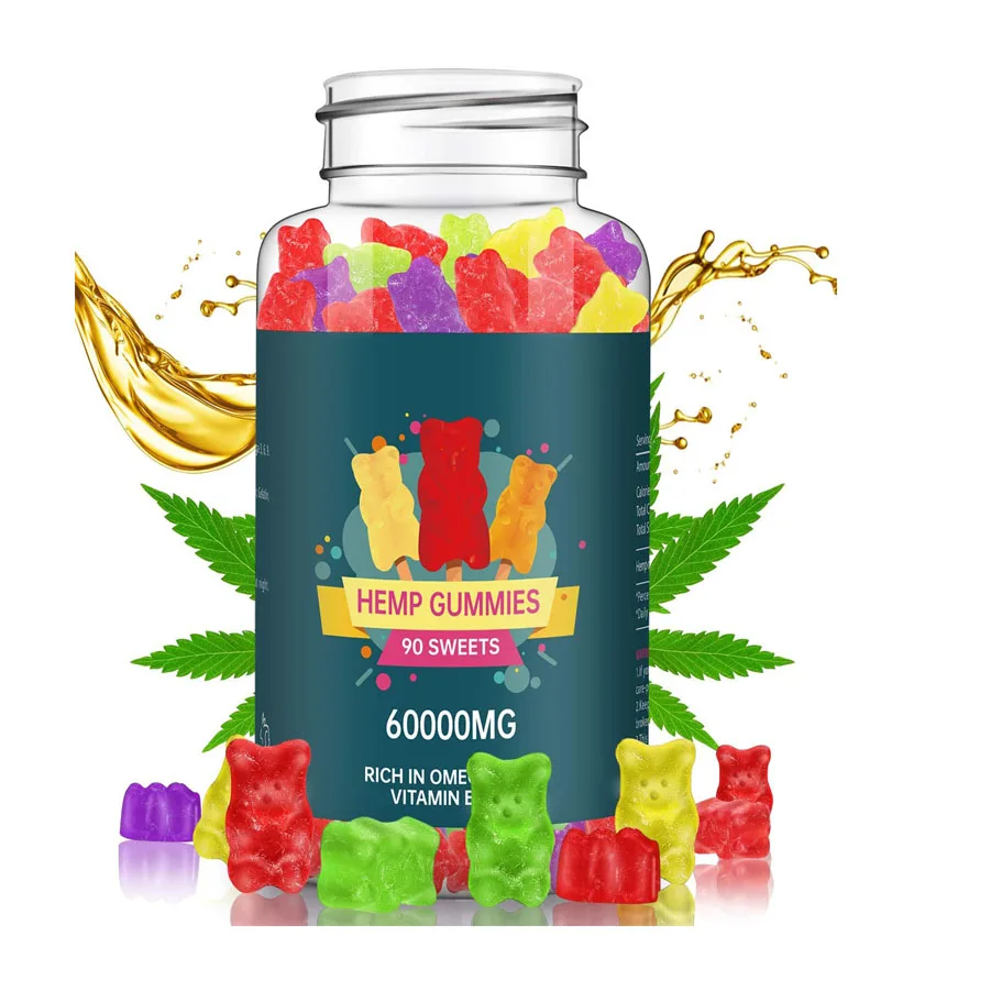 
Manufactory direct Pure 10000mg Hemp Oil Bears Gummy Candy, Safe And Natural Great For Skin Relaxing Stress And Anxiety Relief 