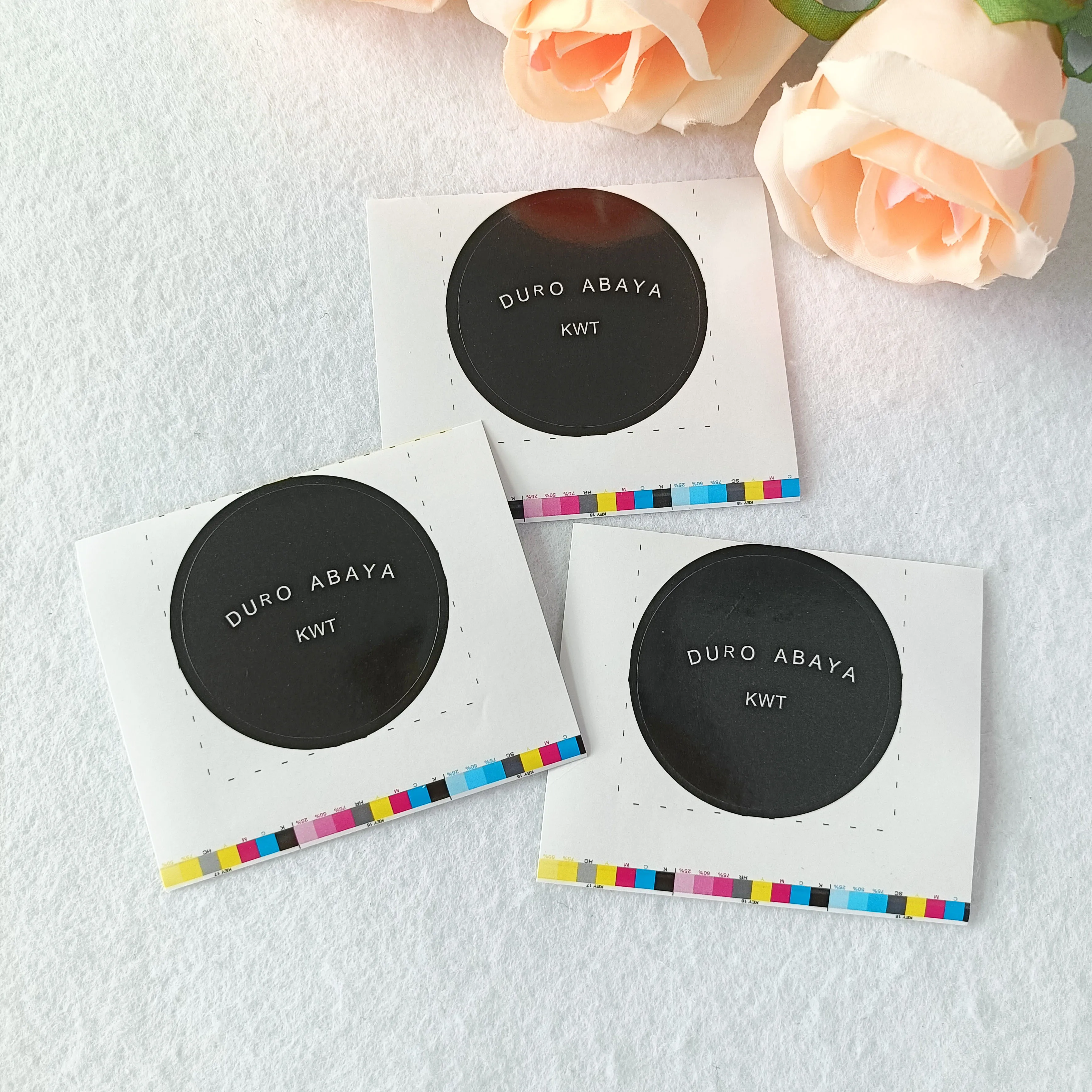 Resist Weatherproof Business Logo Label Stickers Custom Printing Self-Adhesive Durable Die Cut Logo Vinyl PVC Custom Stickers
