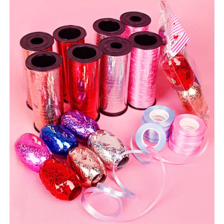 Decorative Gift Wrapping Party Flower Glitter Tie PP Gift Ribbon Plastic Ribbon For Gift Decoration