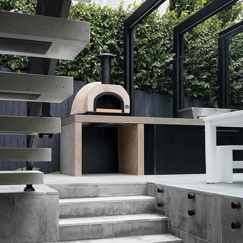 NICOCABINET Luxury Customaztion Stainless Steel Piece Slate countertops Black Kamado Outdoor Kitchen Cabinets