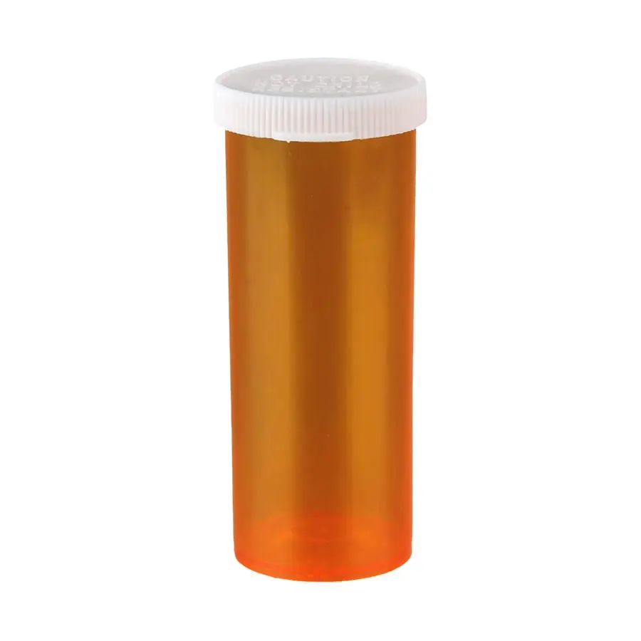 40cc 80cc Amber HDPE PP Plastic  Vials with Snap Cap