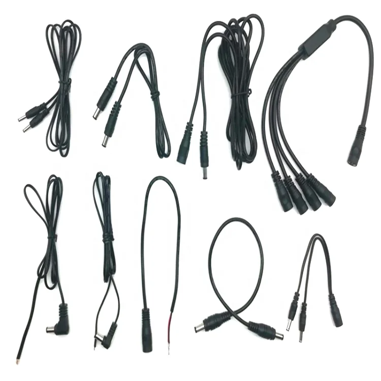 1 to 4 Splitter Cable Power Supply AC DC cables for 12V for CCTV System Camera