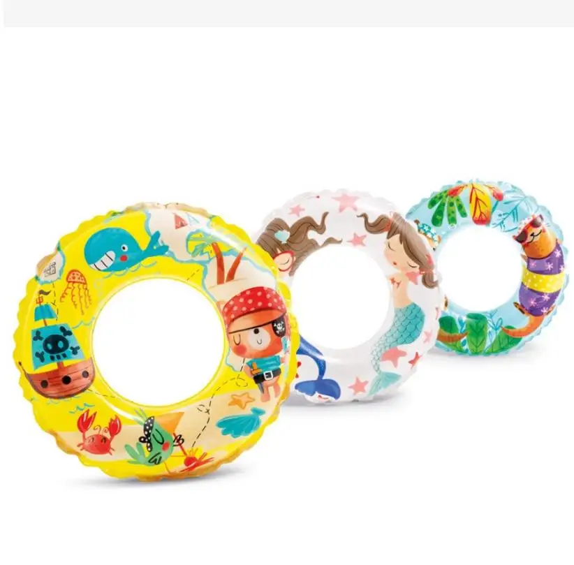 SP-495 PVC Summer Water Toy Circle Inflatable Pool Float Tube Swimming Rings for Kids