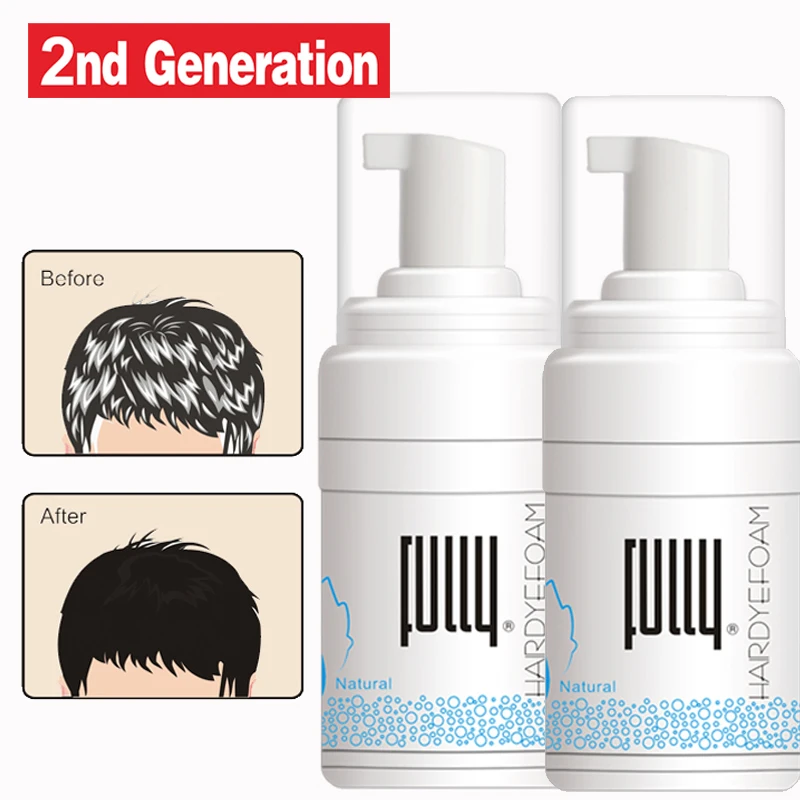 FULLY Bubble Natural Organic Ammonia Free Dye Hair Black Shampoo for Hair Color (62114277928)