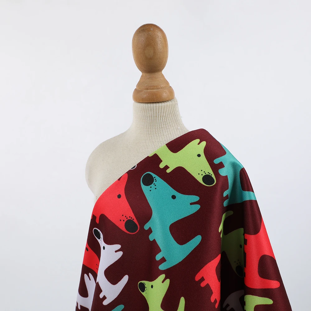 Hot sale custom digital printing PUL waterproof 100% polyester fabric for tent