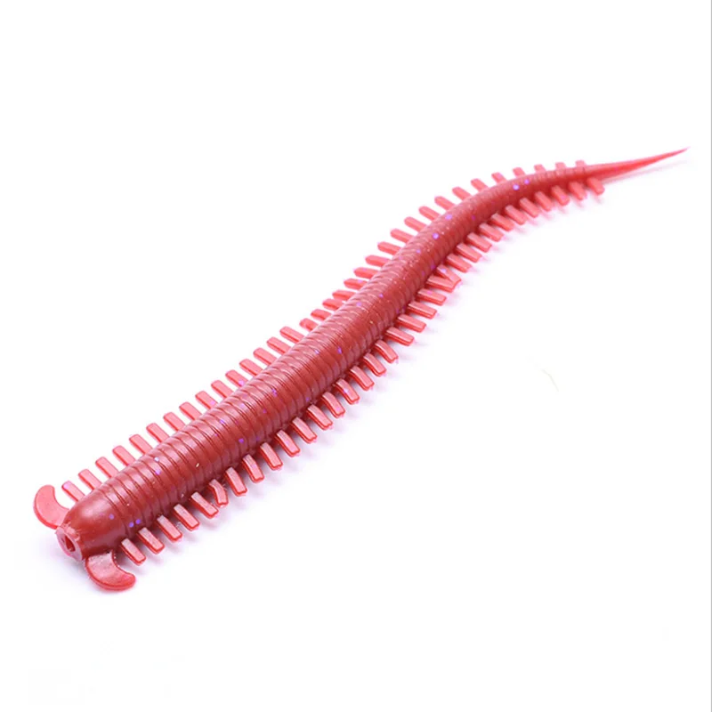 Luya fishing lure hollow centipede sand silkworm fake bait simulation noodle insect sea long-tailed maggot perch fishing bait so