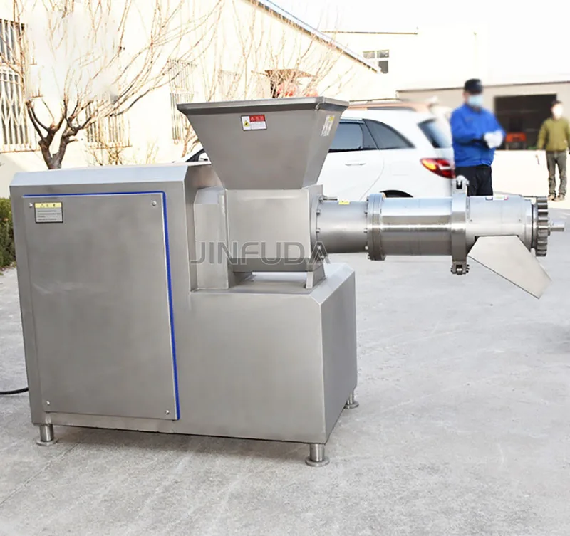Low temperature meat and bone separator Poultry meat and bone crusher Duck frame Fish Bone mud machine