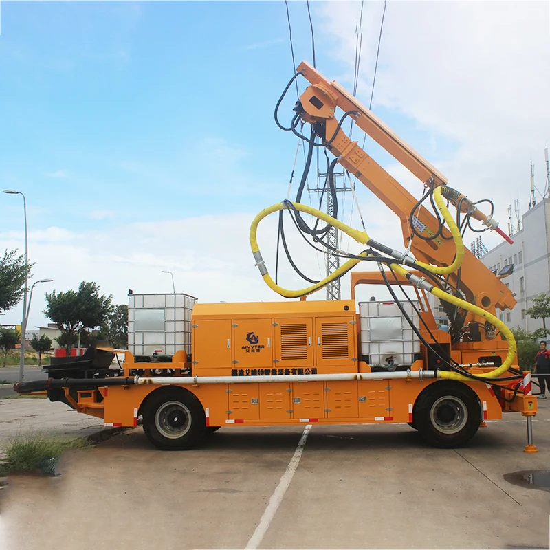 Новинка 2021 автомат Shotcrete тележка для мокрого распыления