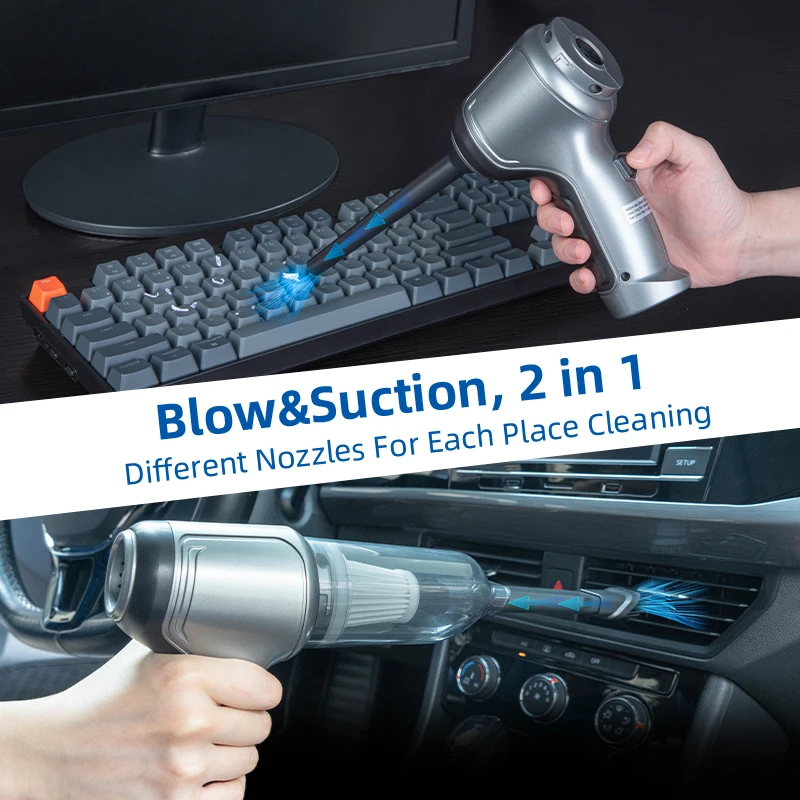 9000pa 12000pa Wireless Car Vacuum Cleaner 120W Blowing Suction Dual Use Portable High Power Vacuum Home Mini Car Vacuum Cleaner