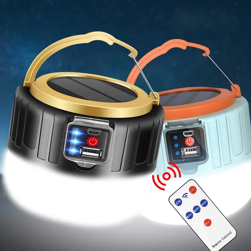 Small Solar Led Lantern Rechargeable Outdoor Lantern Waterproof Portable Multi-Function Emergency Light Camping Lamps