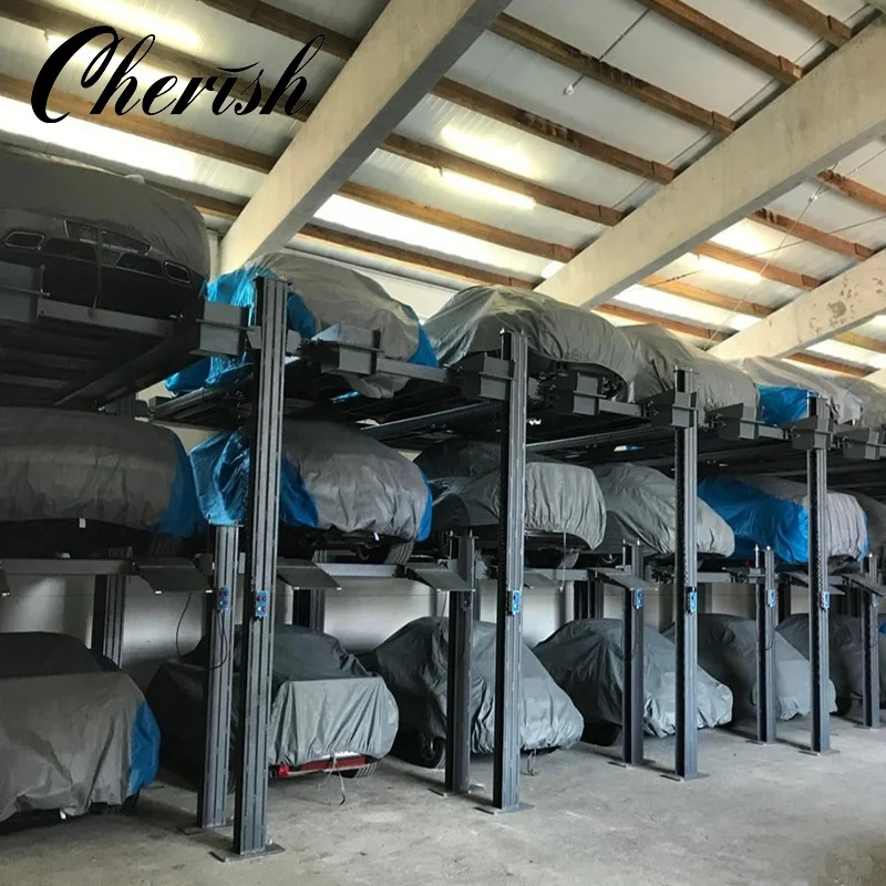 Многоуровневый автомобильный тройной штабелер оборудование для парковочного подъемника