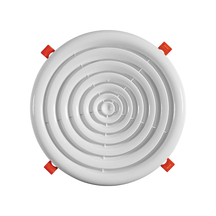 Ventilation wall duct outdoor air conditioning outlet adjust disc valve circular hood hvac round air vent for HVAC