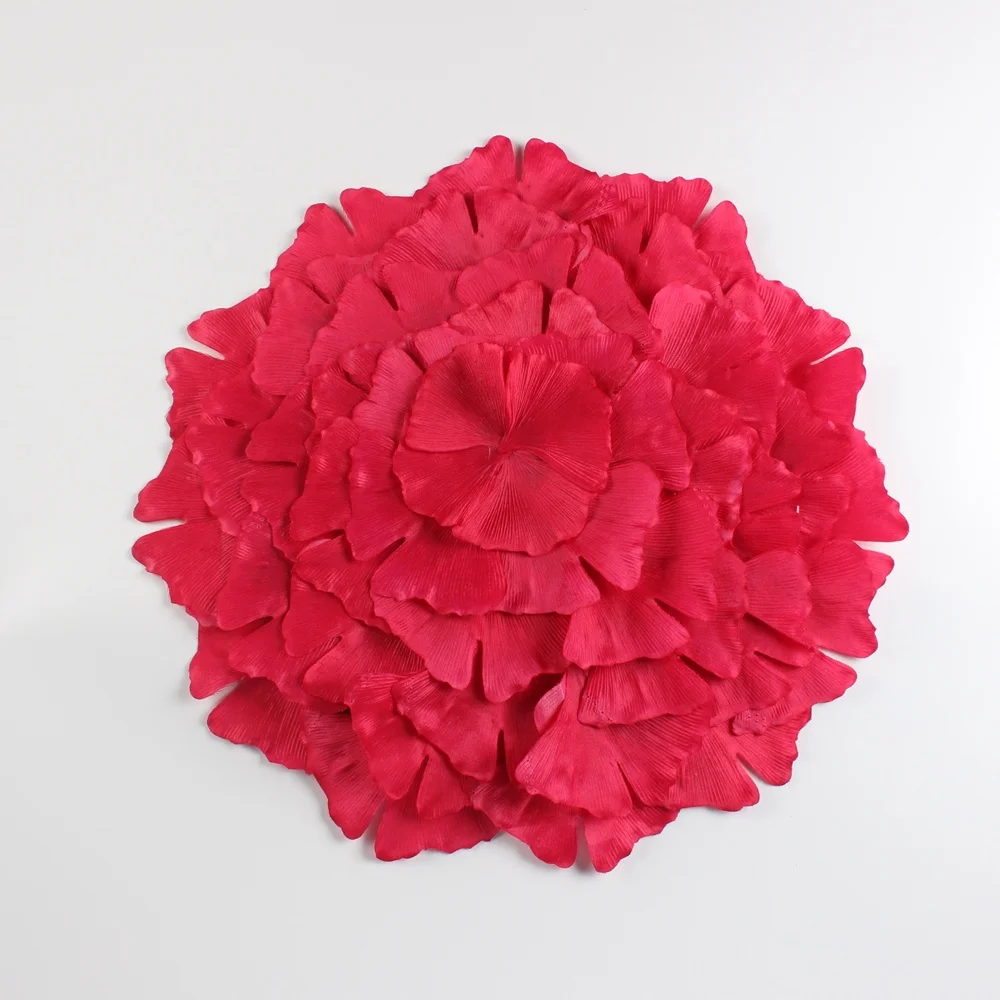 IN STOCK Round Plastic Pink and Purple Flower Placemat For Wedding, Kitchen, Home Decoration