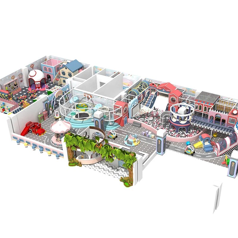 Vasia Candy Dream Theme Plastic High Quality Funny Toys Indoor Soft Playground Equipment for Children