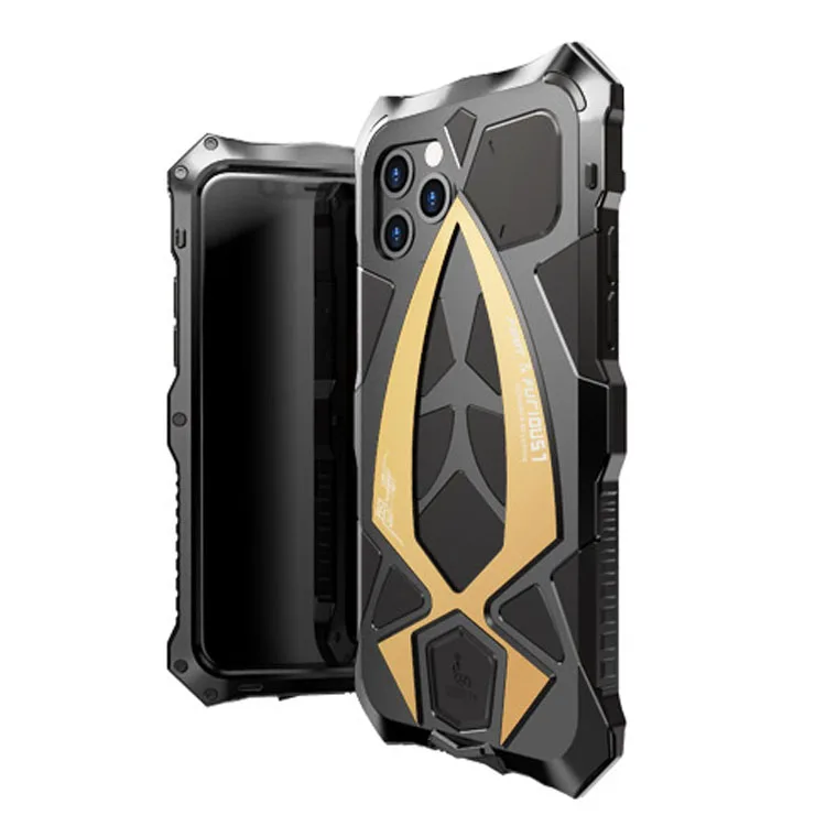 OEM Metal Three Proofs TPU PC Phone cases Silicone Shockproof Rugged Phone Case for iPhone 12 Pro