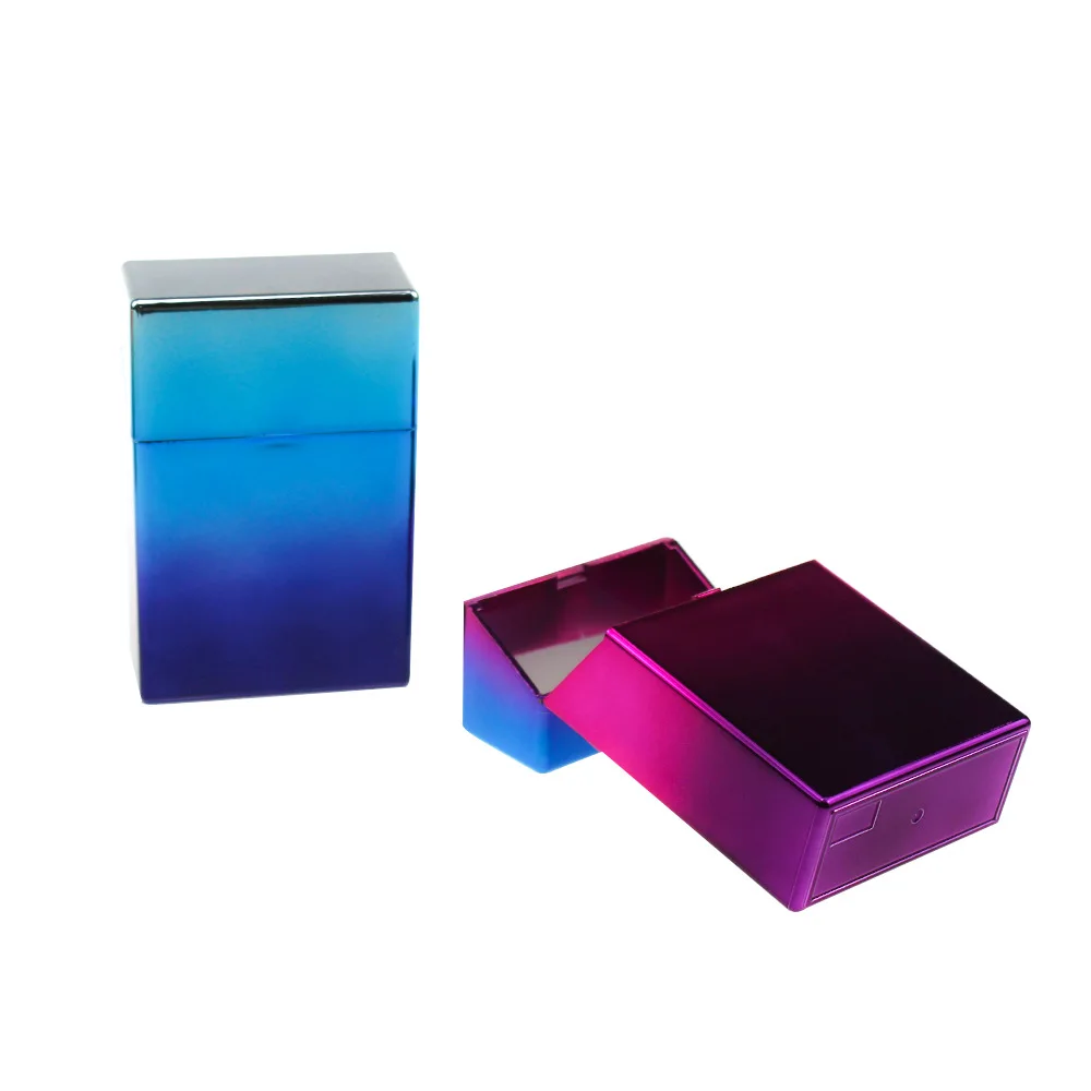 
Multi-colors acrylic ABS plastic cigarette case 64*97*30mm 20pcs capacity flip cigarettes box portable style 