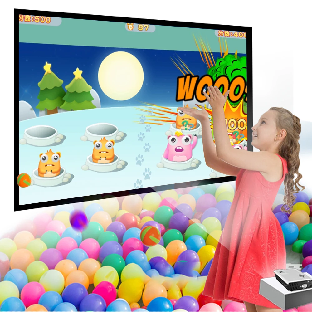 Игровая площадка для помещений мяча интерактивный проекционный стены в детской комнате интерактивных игр игровое