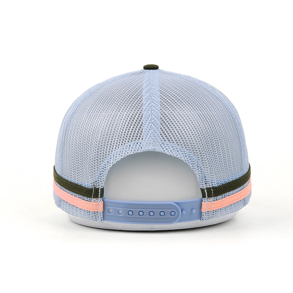 Custom Bulk Australian Quality 5 Panel High Profile Underbrim Printing Structured Cap Gorras Mesh Trucker Hat with print logo