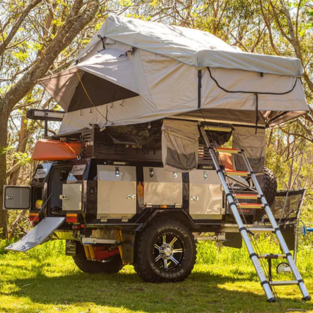 Внедорожный трейлер Ecocampor для кемпинга с независимой подвеской