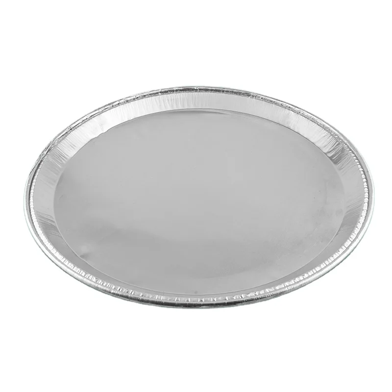 convenient heat resistant round foil plates/ pie pan 12' pizza aluminium tray