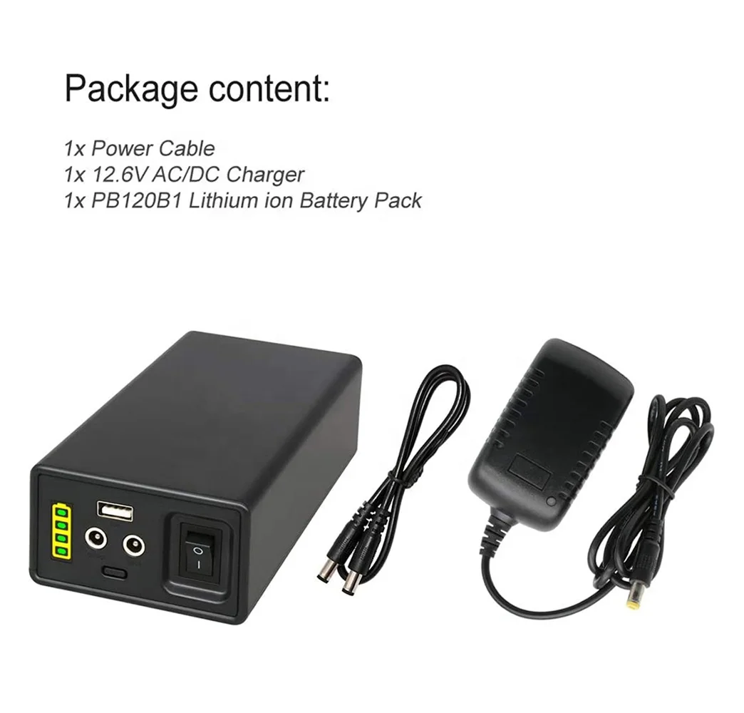 TalentCell 11.1V 12800mAh 142.08Wh Rechargeable Lithium Ion DC Power Supply Battery Charger For CPAP