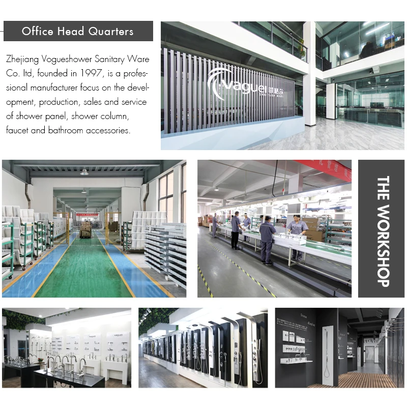 New Design Bathroom Chromed Thermostatic 1 Set Zinc Shower Column