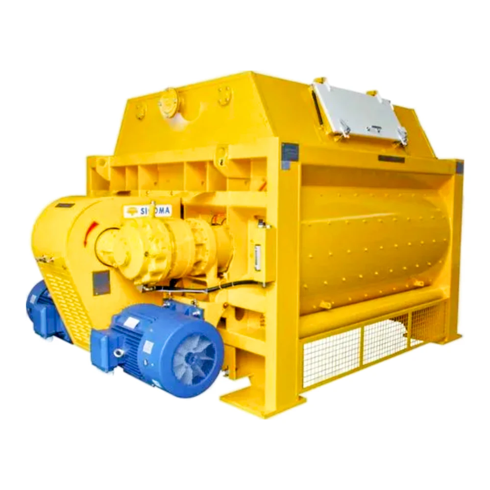 Refurbished  SICOMA MAO 1500-4500L Twin Shaft Used Concrete Mixer