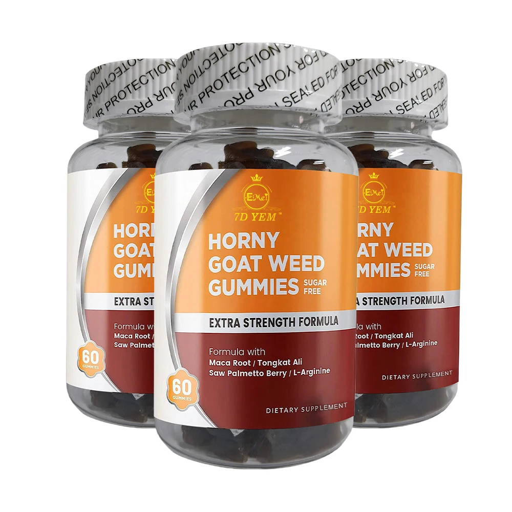 Private Label OEM Enhance Energy Endurance Epimedium Gummies Horny Goat Weed Natural Epimedium Extract Gummies