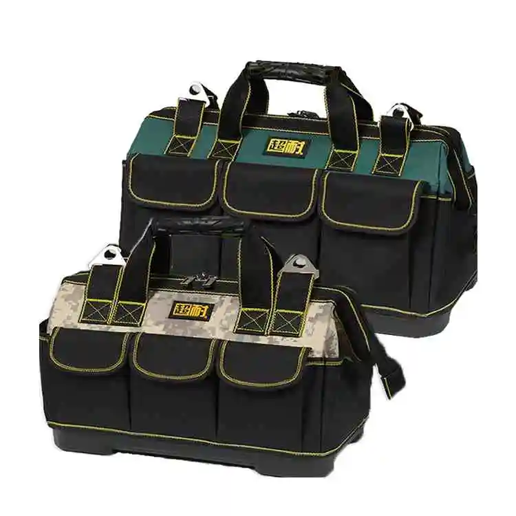 Electrician Tool Duffel Multi-pockets Portable Oxford Heavy Duty Contractor Storage Hardware Tool Bag