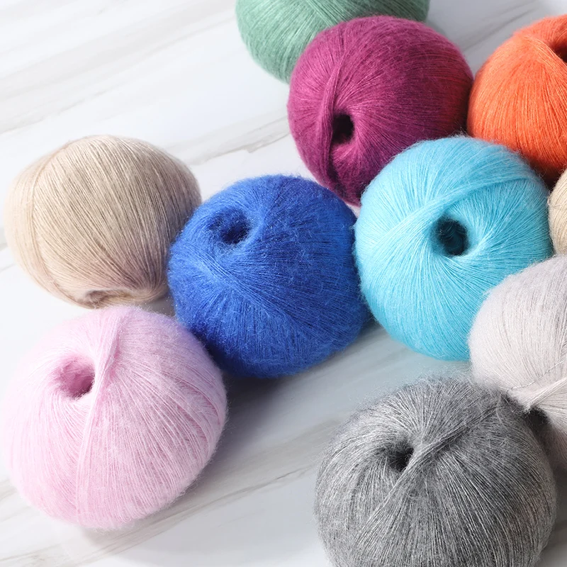 
mohair Wool Yarn Comfortable Wool Blended Yarn Apparel Sewing Hand Knitting Scarf Hat crochet knitting yarn 