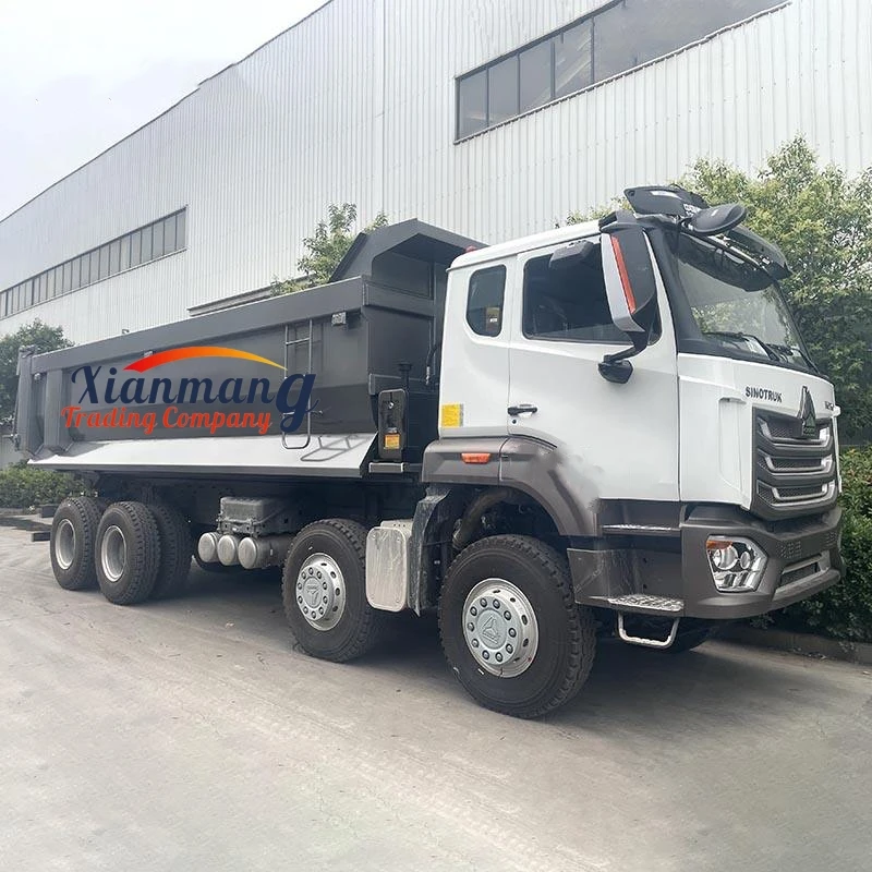 Используется Sinotruk Hohan NX 380 400 HP 8x4 12 колеса RHD LHD U-образный грузовой Самосвал 2018-2024