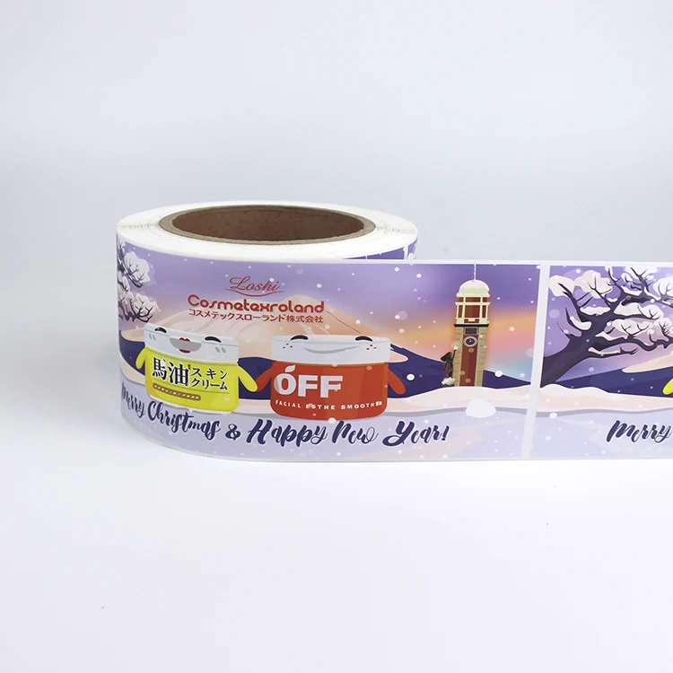 Custom Bottle Sticker Waterproof PP Sticker Bath Lotion Package Sticker Body Oil Bottle Label Shampoo Packaging Label Printing