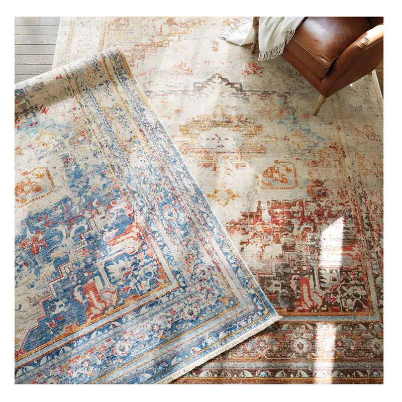 Multi-color Rectangle Rugs machine made carpet Luxury customized persian rugs carpet living room