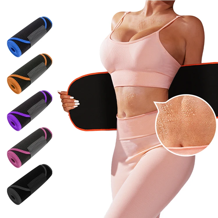 Adjustable Neoprene Waist Protection Wrap Band Back Lumbar Support Brace Sweet Women Stomach Sweat Waist Trainer Trimmer Belt