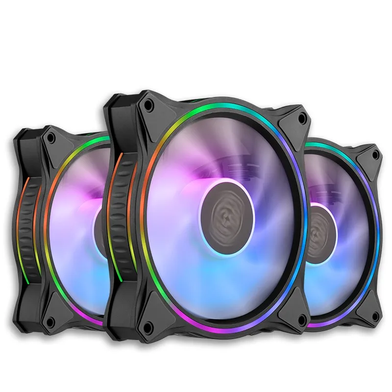 The Latest Fashion Heatsink Material Plastic Hydraulic Bearing Argb Pc Computer Case With Fan