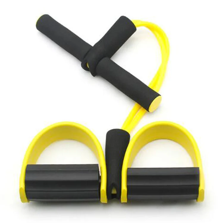 
Portable 4 Tubes Elastic Resistance Bands Latex Pedal Exerciser Sit-up Pull Rope Expander Mini Indoor Home Gym 