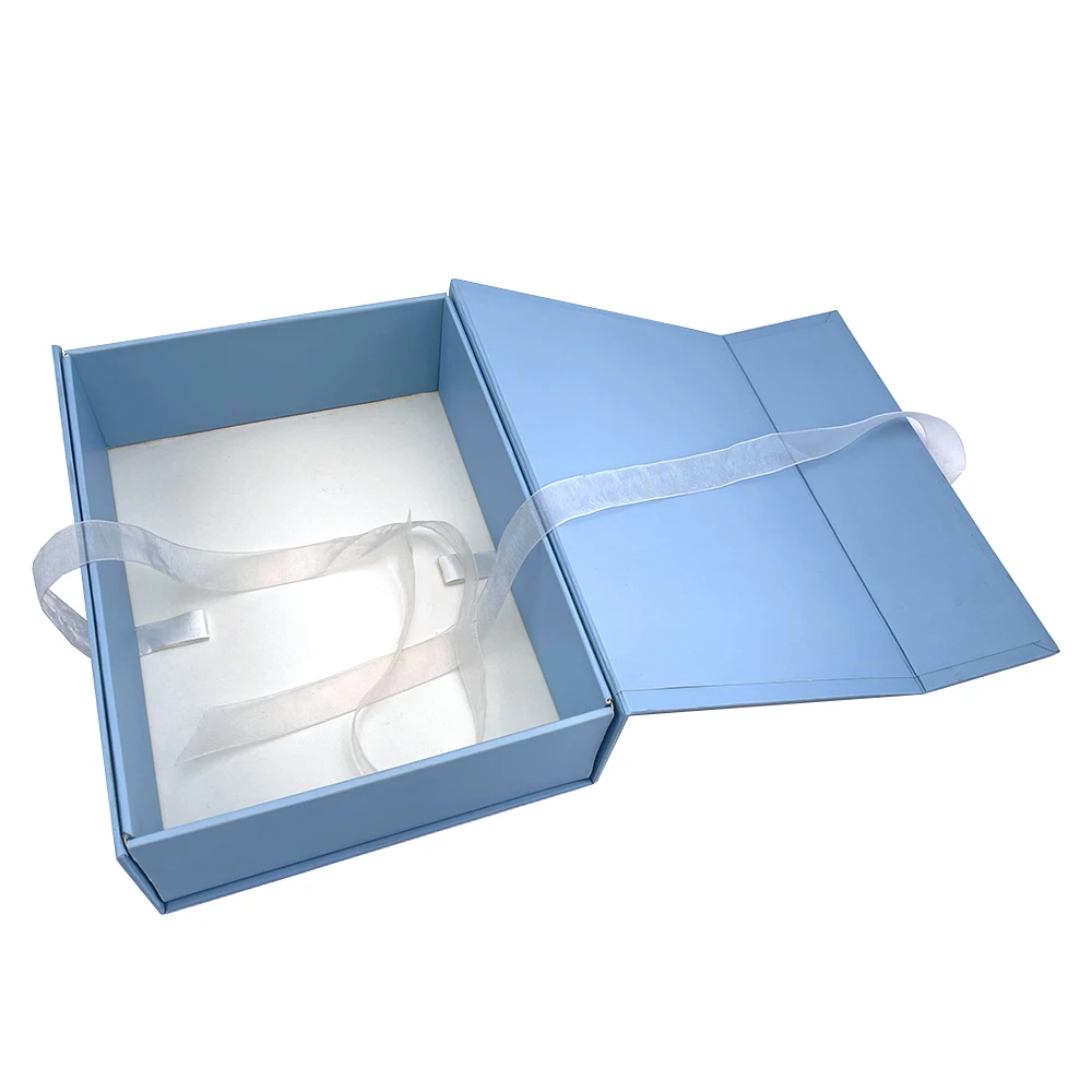 Hot sale Luxury Custom Logo Clothing Swimwear Dress Pants Wigs Packaging Box Gift Box with Ribbon and Satin for Hair Extensions Products