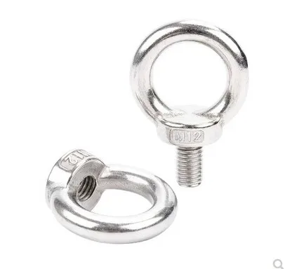 Din580 Full Threaded 316 304 Eye Screw Stainless Steel Lifting Eye Bolt M5 M6 M8 M10 M12 M14