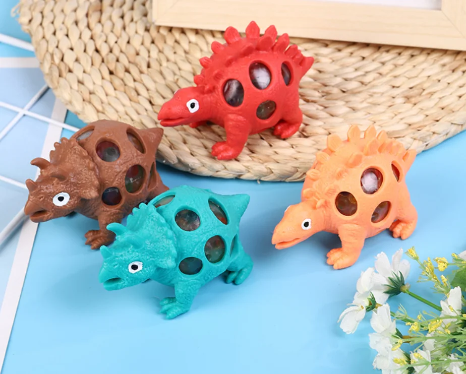 YIWU ALLSHINE Hot Sale  Innovation Bubble Fidget Toy Squishy Dragon Stress Ball Kids Dinosaur Squeeze Toy