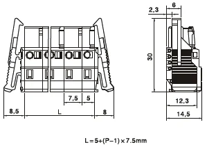 Spring Female Spring Connectors Terminal Block Terminal Block Magnetic Connector Tin Plated Spring Steel Solder Connectors