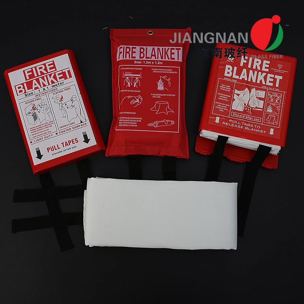 Emergency Heat Insulation Fire Fighting Blanket 1.2mx1.2m Fiberglass Fire Blanket