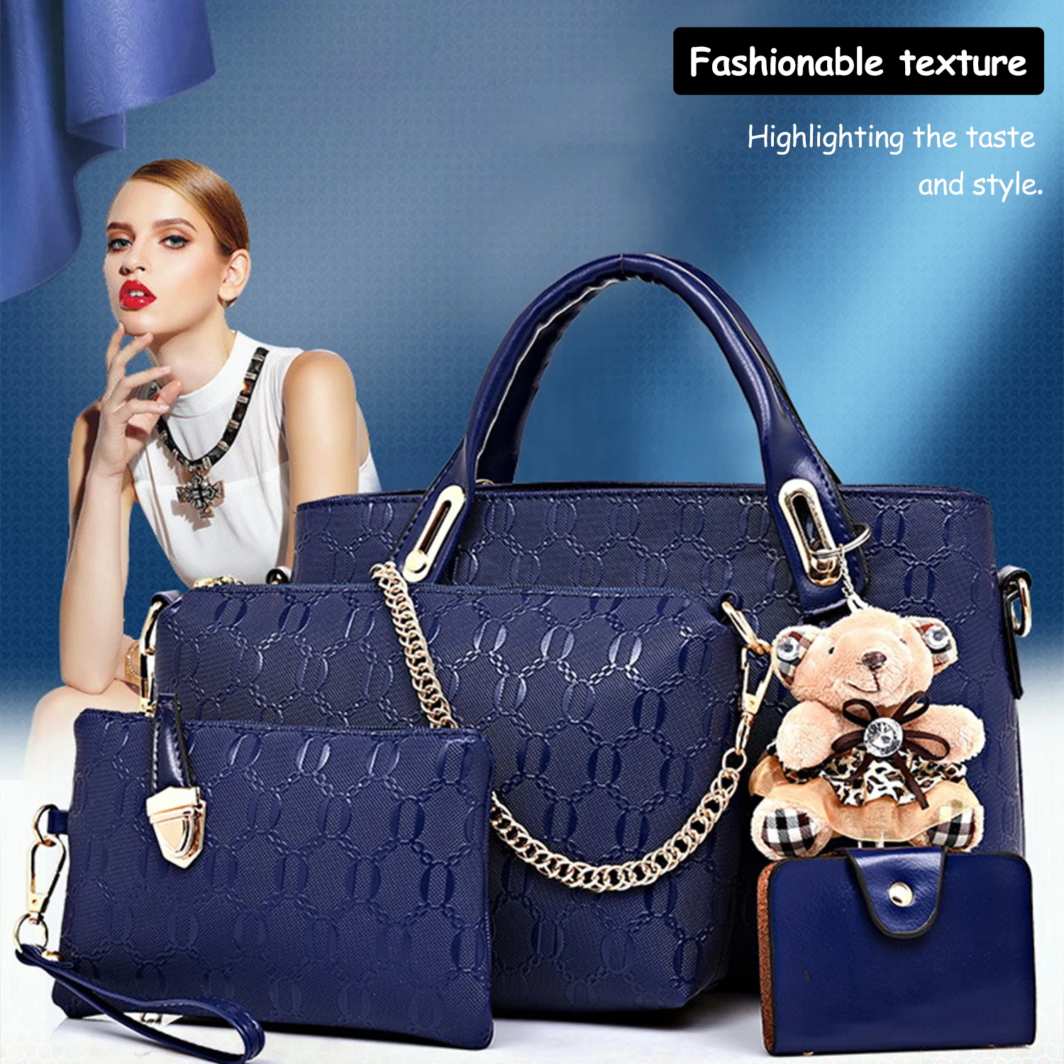 Good Price New Product 4 In 1 Ladies Handbags Wholesale Handbag Set 4 Hand Bag Set Handbags Luxury Ladies