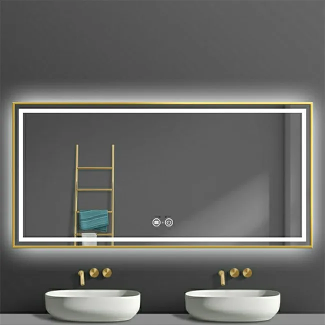 Factory Best Selling Wall 15w aluminum pc led modern bathroom mirror light Led Shower Mirror For Bath Home Decoration