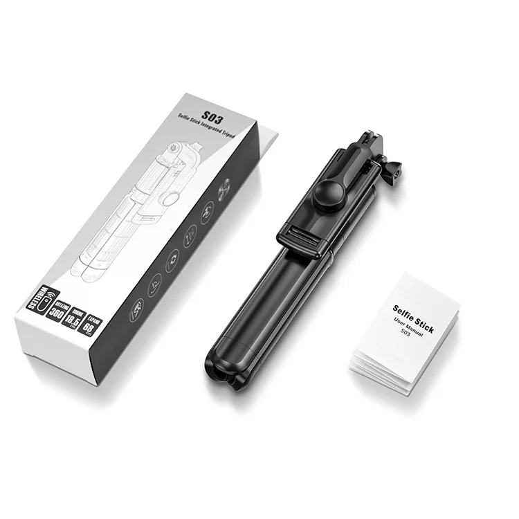 S03 мини гибкая ручная селфи-палка штатив монопод для универсального смартфона сотового телефона