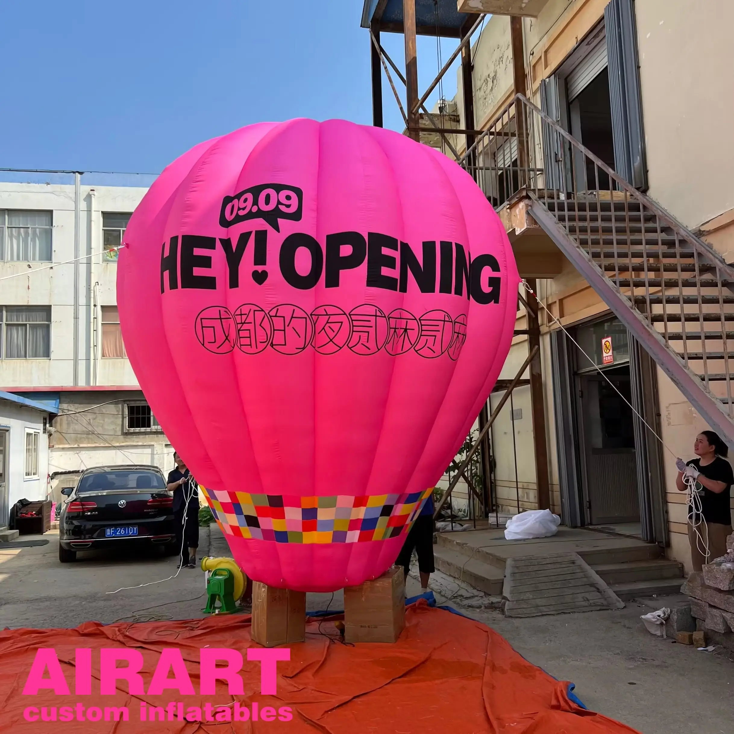 Colorful Inflatable Hot Air Balloon High Quality Inflatable Decoration Balloon From Artair Inflatable Manufacturer