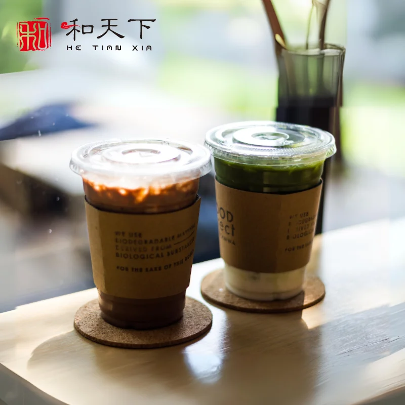 custom logo printed Plastic Cold Drink Coffee Clear PET Cup 12oz 14oz 20oz 32oz 16oz Disposable Plastic Cups With Lid