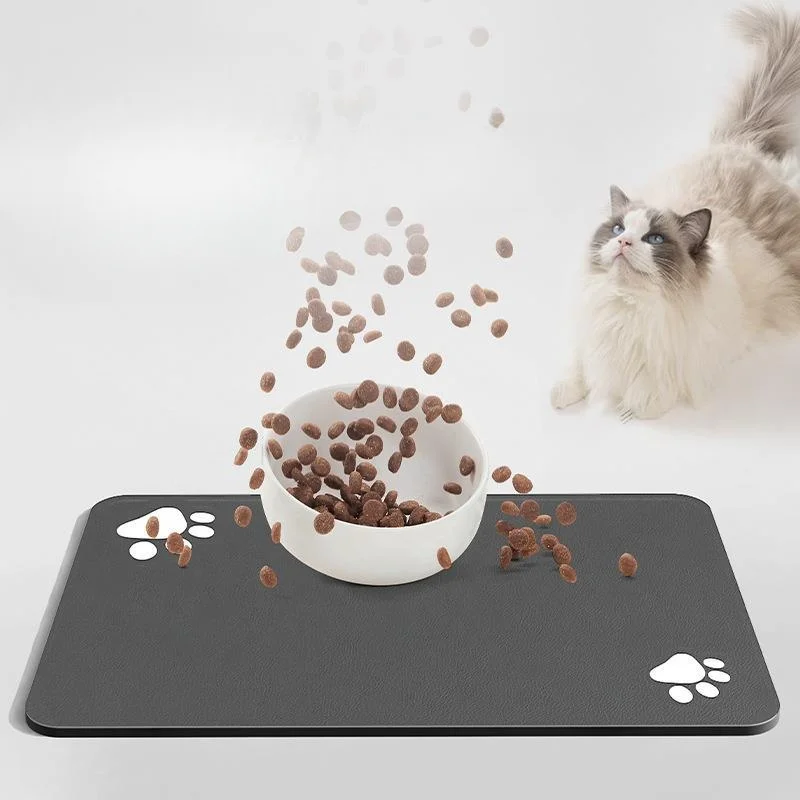 2024 Hot selling pet supplies pet silicone diatom mud anti slip waterproof splash proof feeding mat wholesale